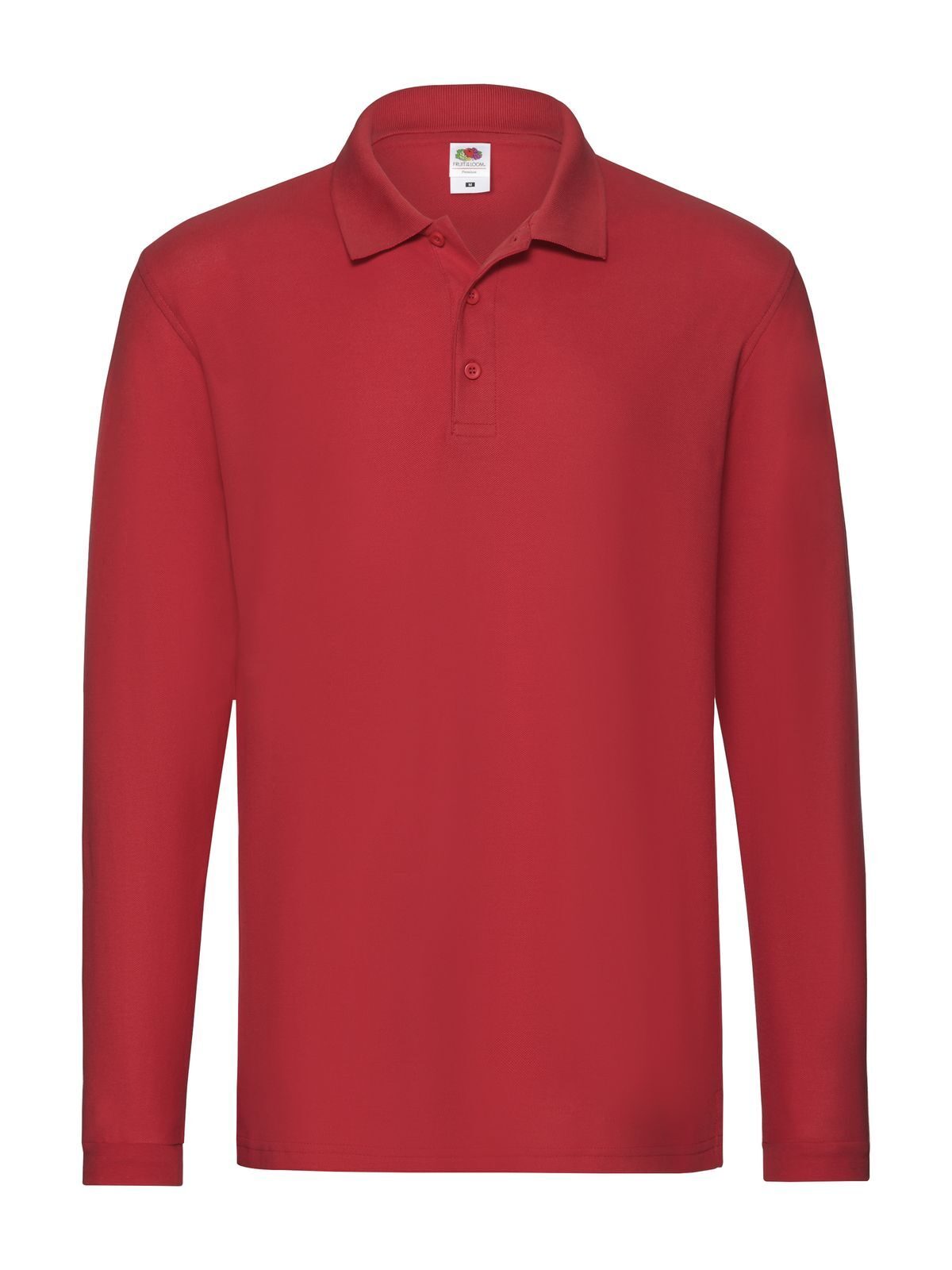 Premium Long Sleeve Polo - 40 - Rosso