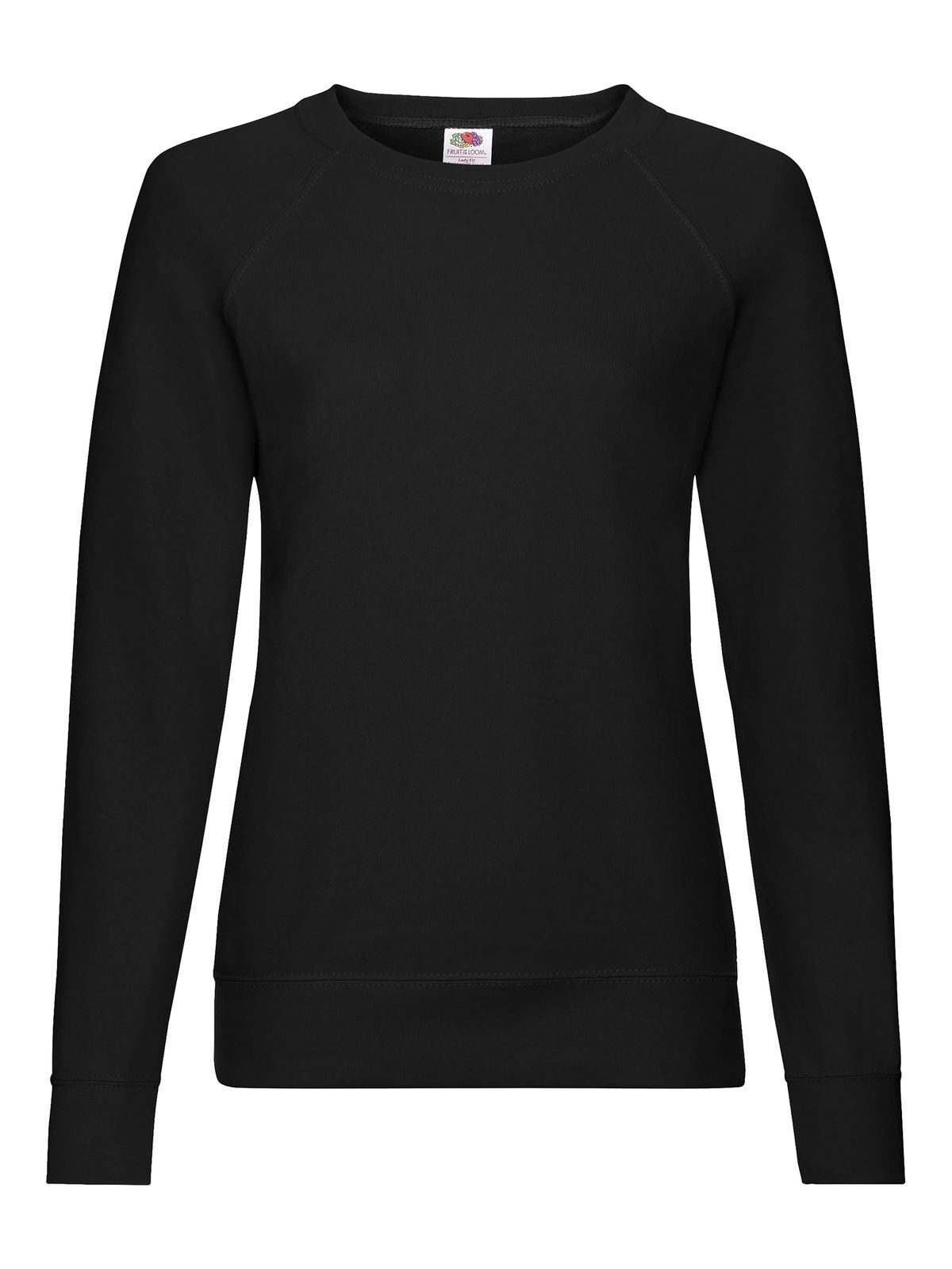 Ladies´ Lightweight Raglan Sweat - 36 - Nero