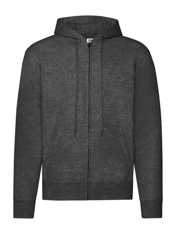 Classic Jacket Zip Cappuccio - HD - Grigio Melange Scuro