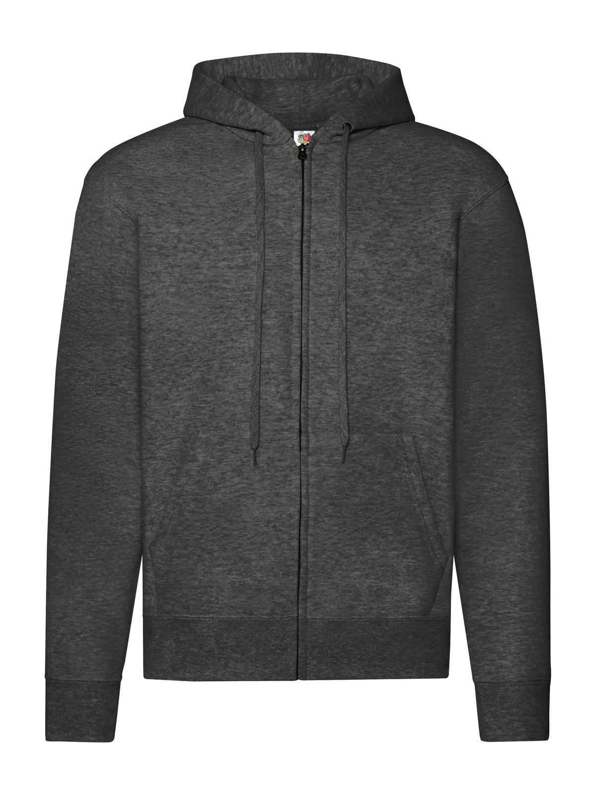 Classic Hooded Sweat Jacket - HD - Grigio Melange Scuro