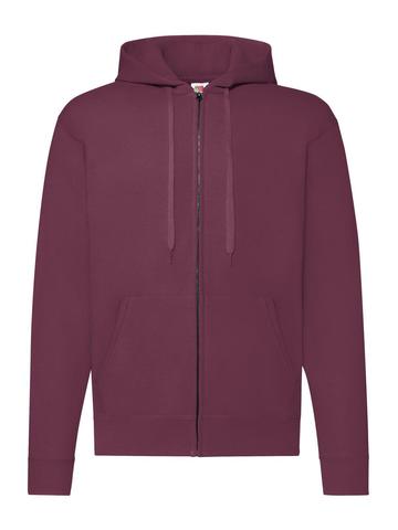 Classic Jacket Zip Cappuccio - 41 - Bordeaux