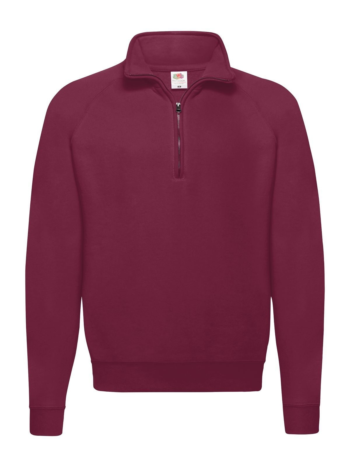 Classic Zip Neck Sweat - 41 - Bordeaux
