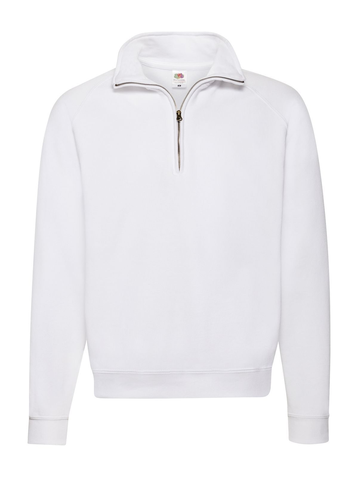 Classic Zip Neck Sweat - 30 - Bianco
