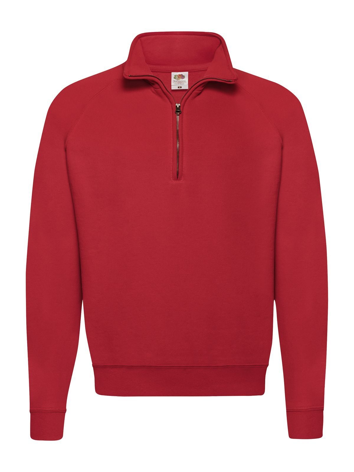 Classic Zip Neck Sweat - 40 - Rosso
