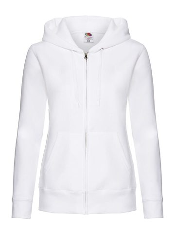 Ladies Premium Jacket Cappuccio Zip - 30 - Bianco