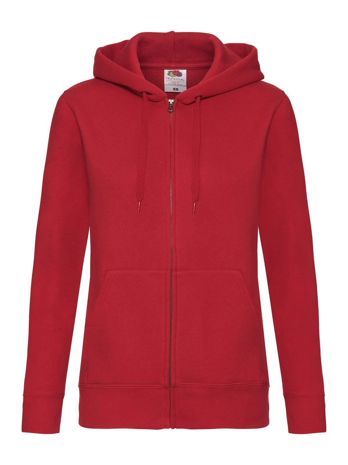 Ladies´ Premium Hooded Sweat Jacket - 40 - Rosso