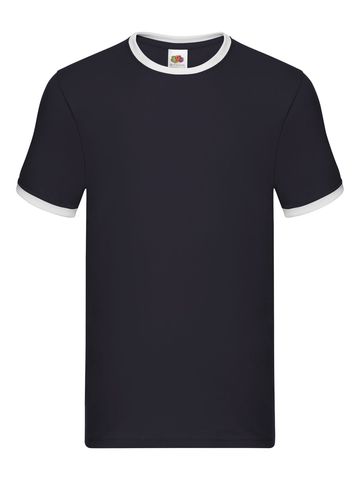 Ringer-T Valueweight - 22 - Navy-White