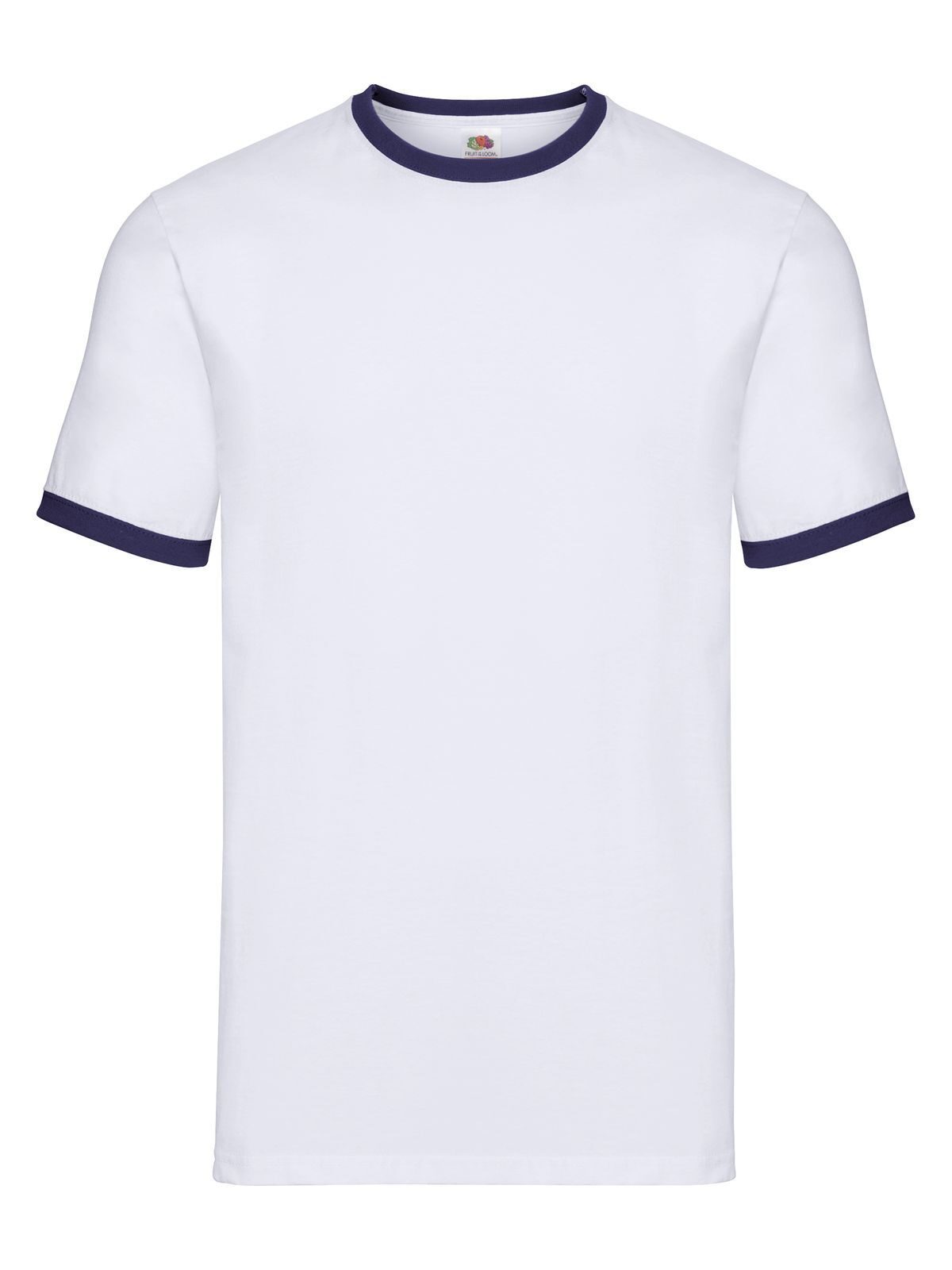 Ringer Tee - White Navy
