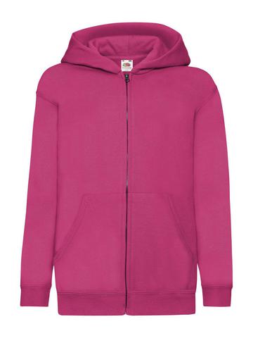 Classic Felpa bambino cappuccio zip lunga - 57 - Fucsia