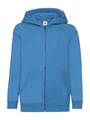 Classic Felpa bambino cappuccio zip lunga - ZU - AZURE BLUE