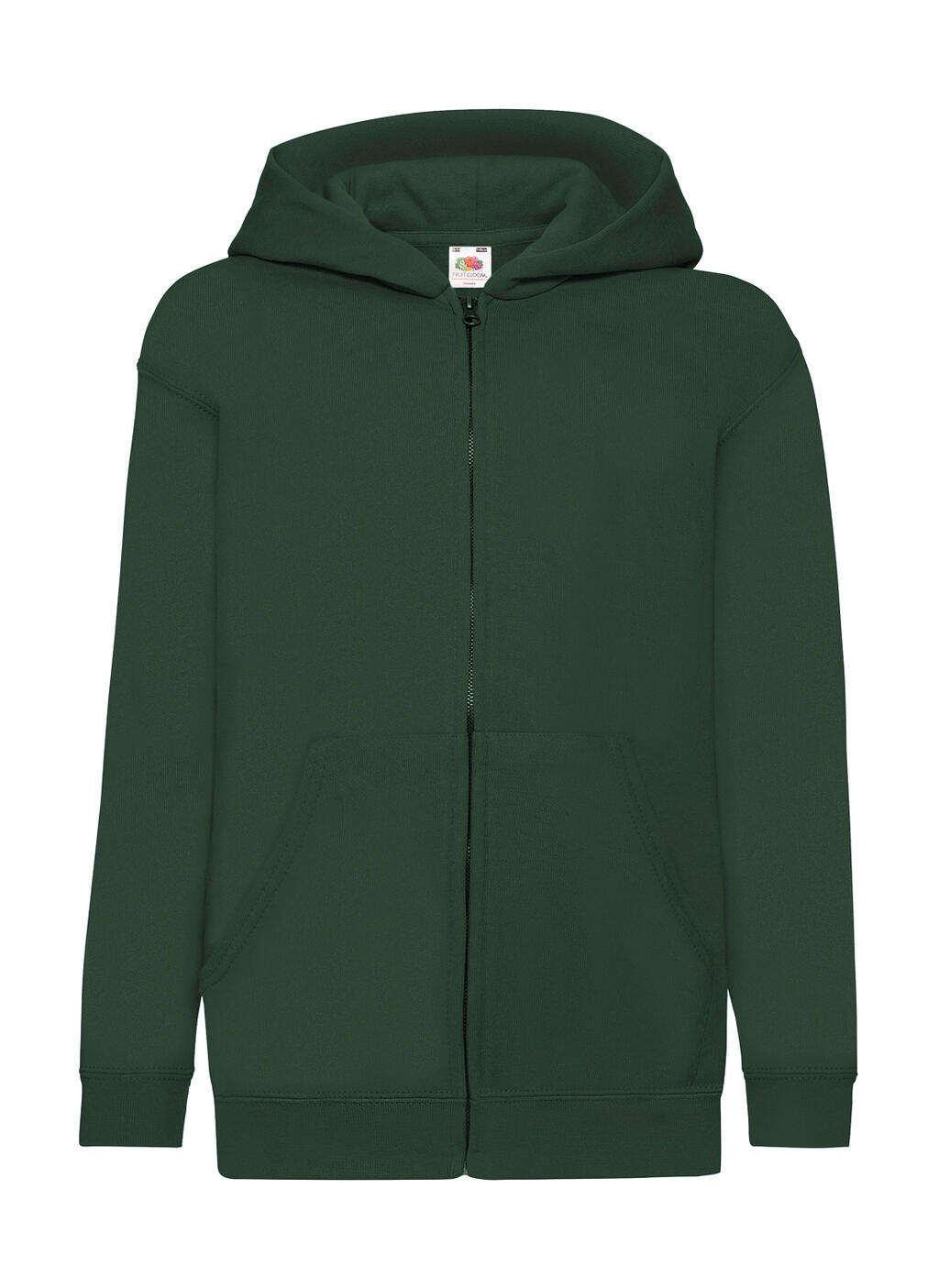 Kids´ Classic Hooded Sweat Jacket - 38 - Verde Bottiglia