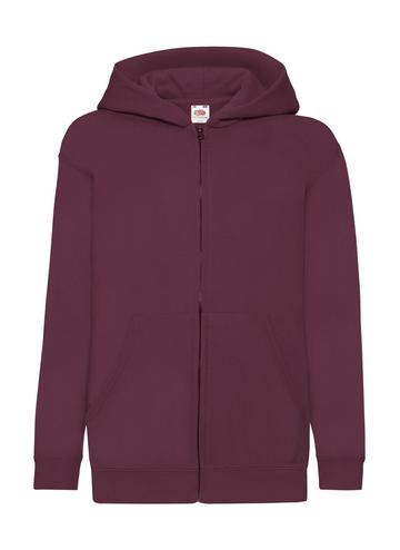 Classic Felpa bambino cappuccio zip lunga - 41 - Bordeaux