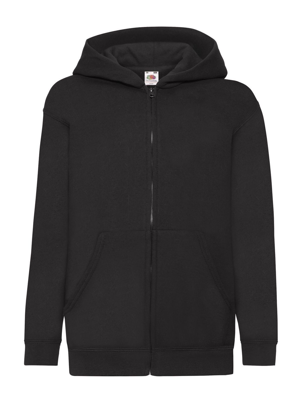Kids´ Classic Hooded Sweat Jacket - 36 - Nero