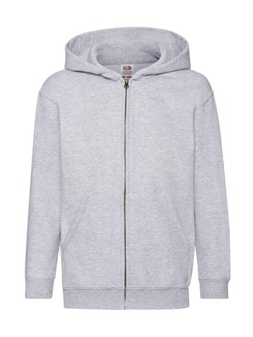 Classic Felpa bambino cappuccio zip lunga - 94 - Grigio Melange