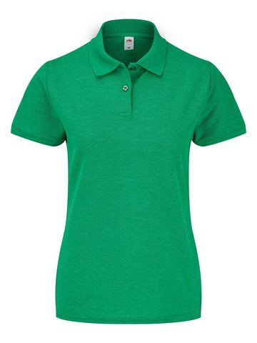 Lady Fit 65/35 Polo - RX - Retro Heather Green