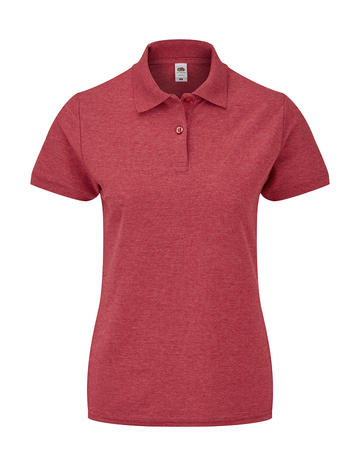 Lady Fit 65/35 Polo - 404 - VINTAGE HEATHER RED