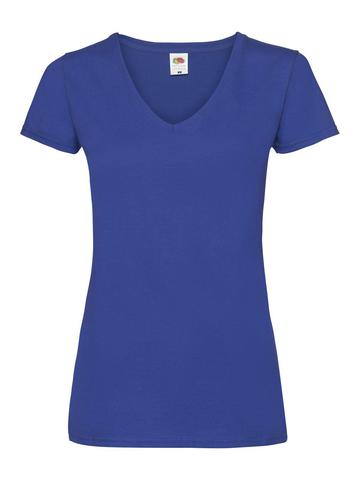 Ladies Valueweight V-Neck T - 51  ROYAL BLUE