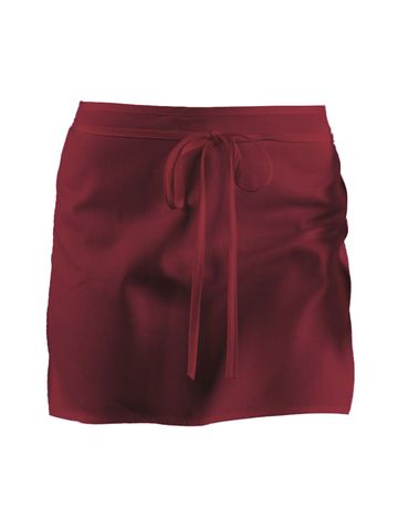 Basic Half Apron - BURG - Burgundy