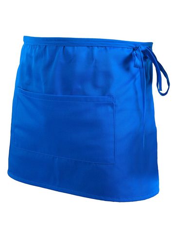 Basic Half Apron With Pocket - RB - ROYAL