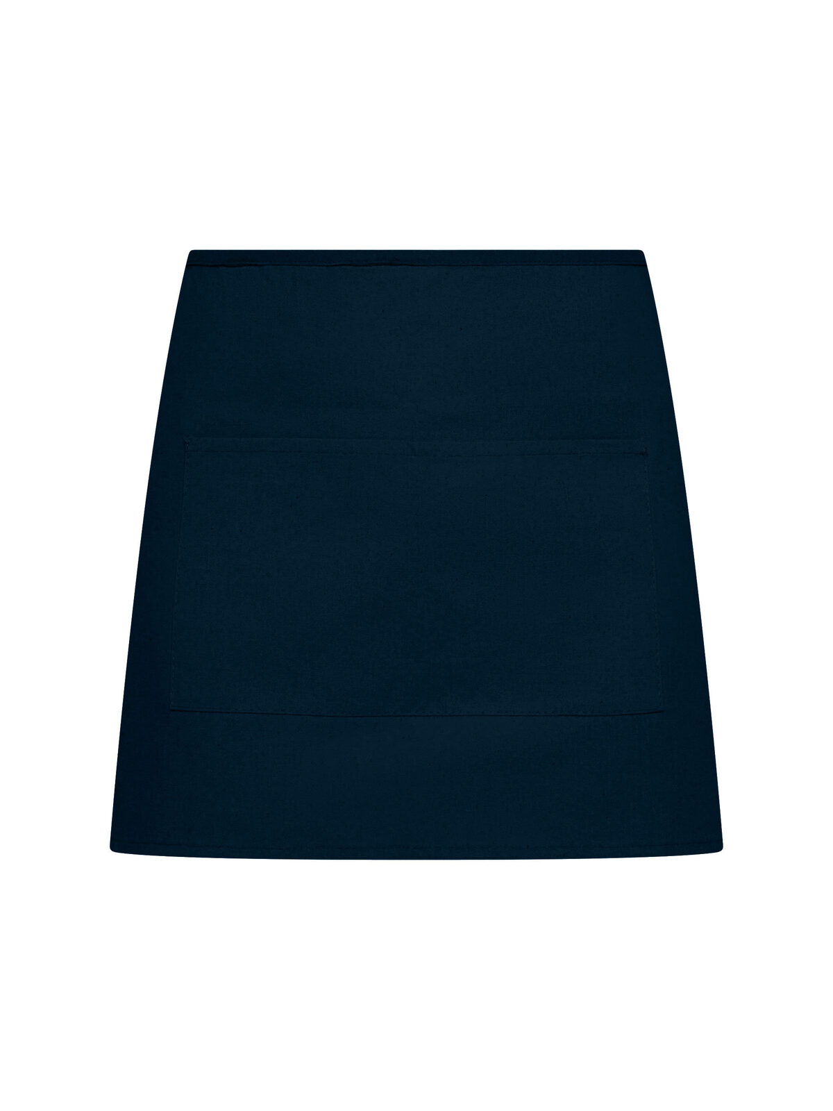 Basic Half Apron With Pocket - navy