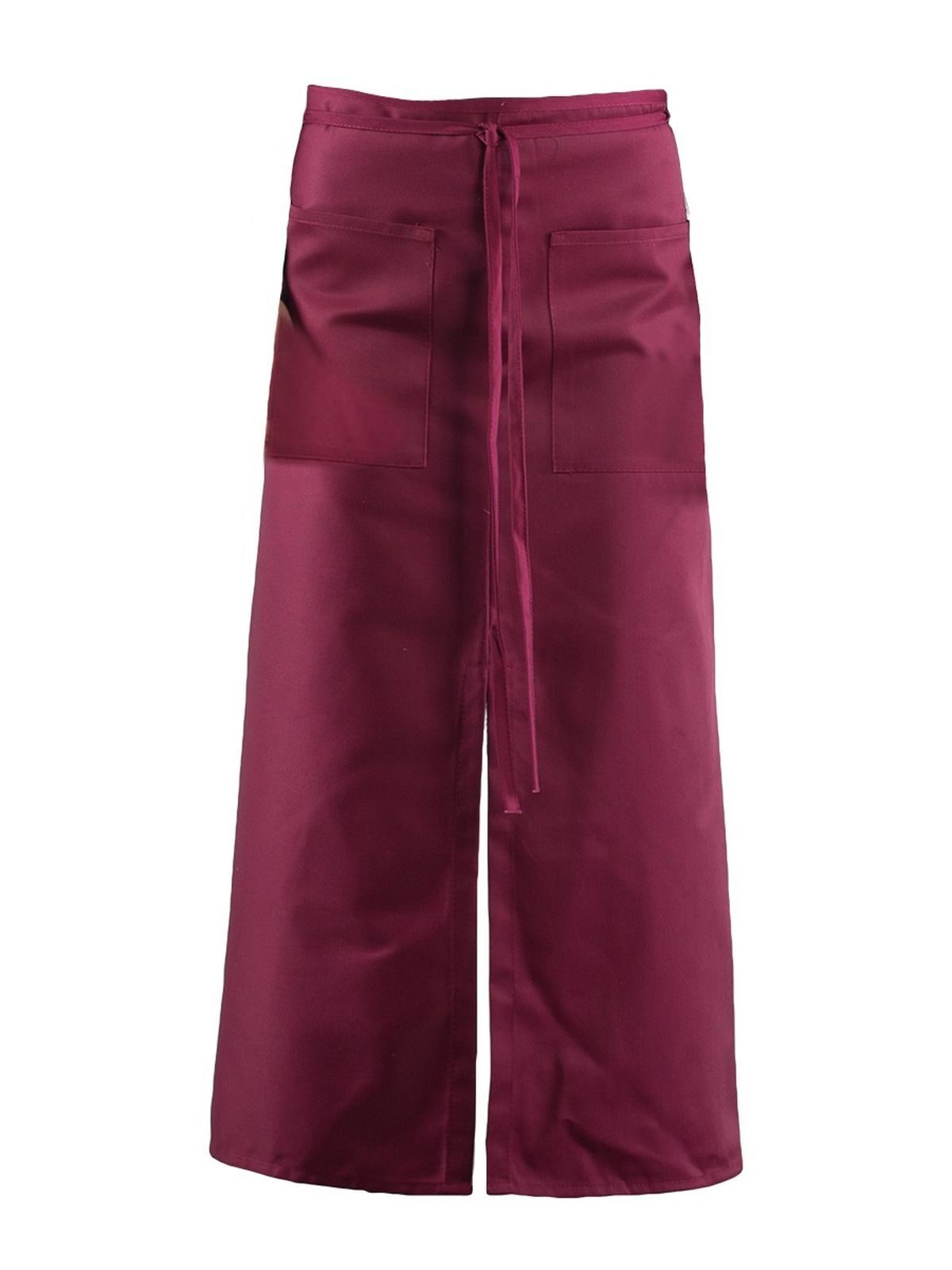 Tablier With Vent - burgundy