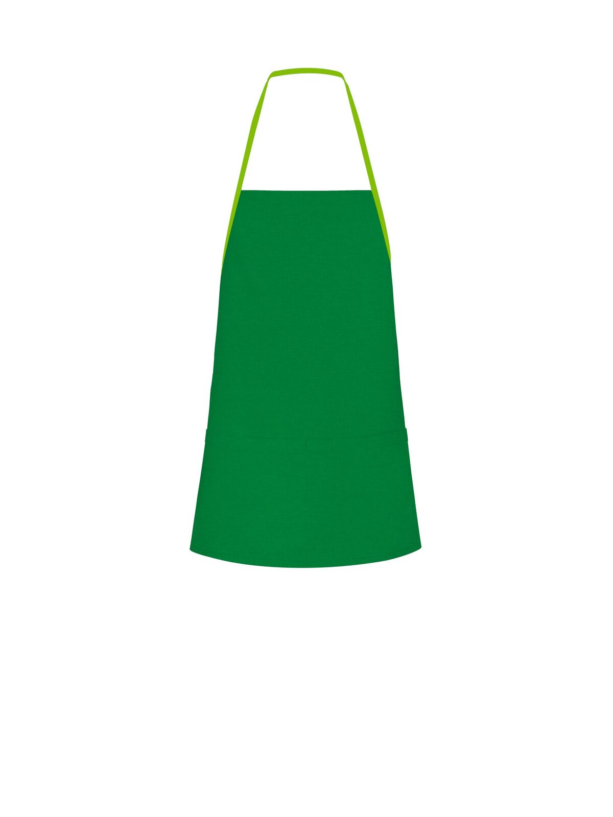 Contrast Apron - GREEN_LIME