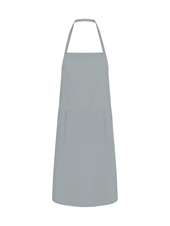 Basic Apron with Pocket - GY - Grey
