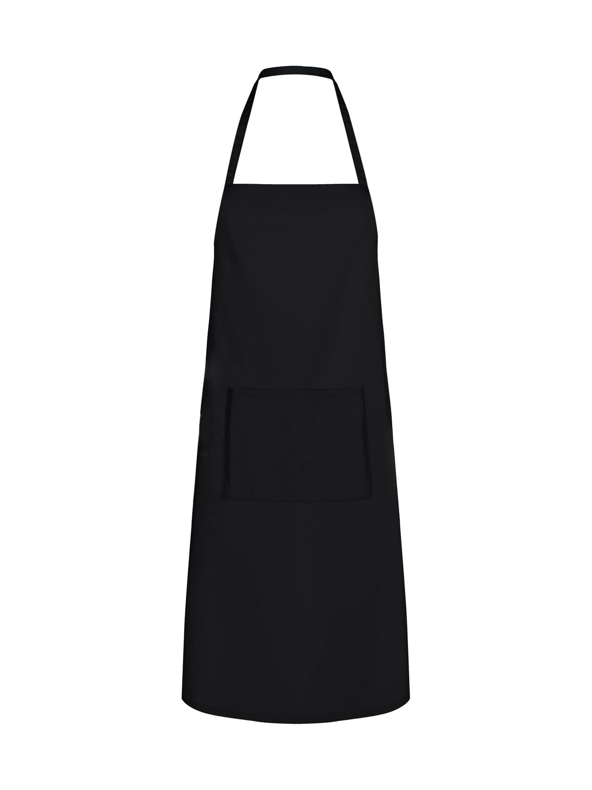 Basic Apron with Pocket - black