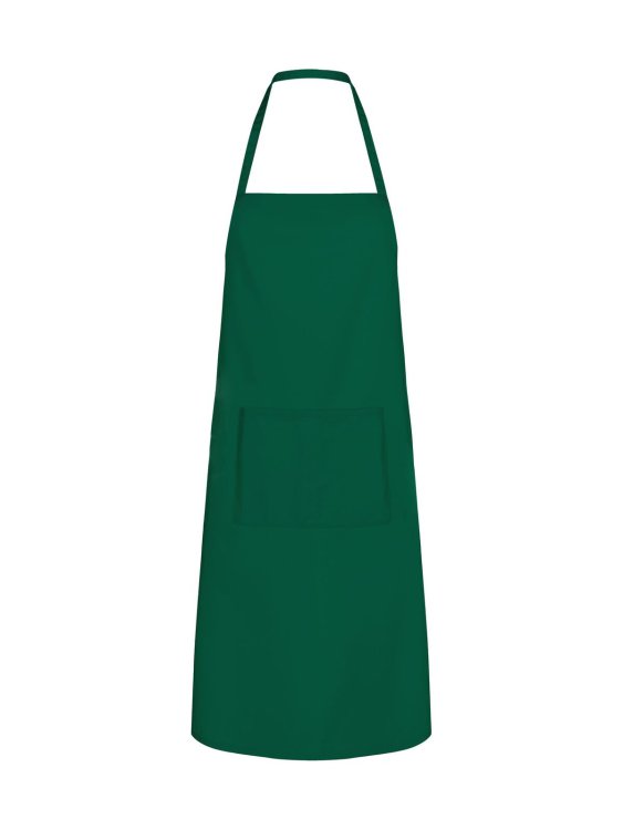 Basic Apron with Pocket - BG - Bottle-Green