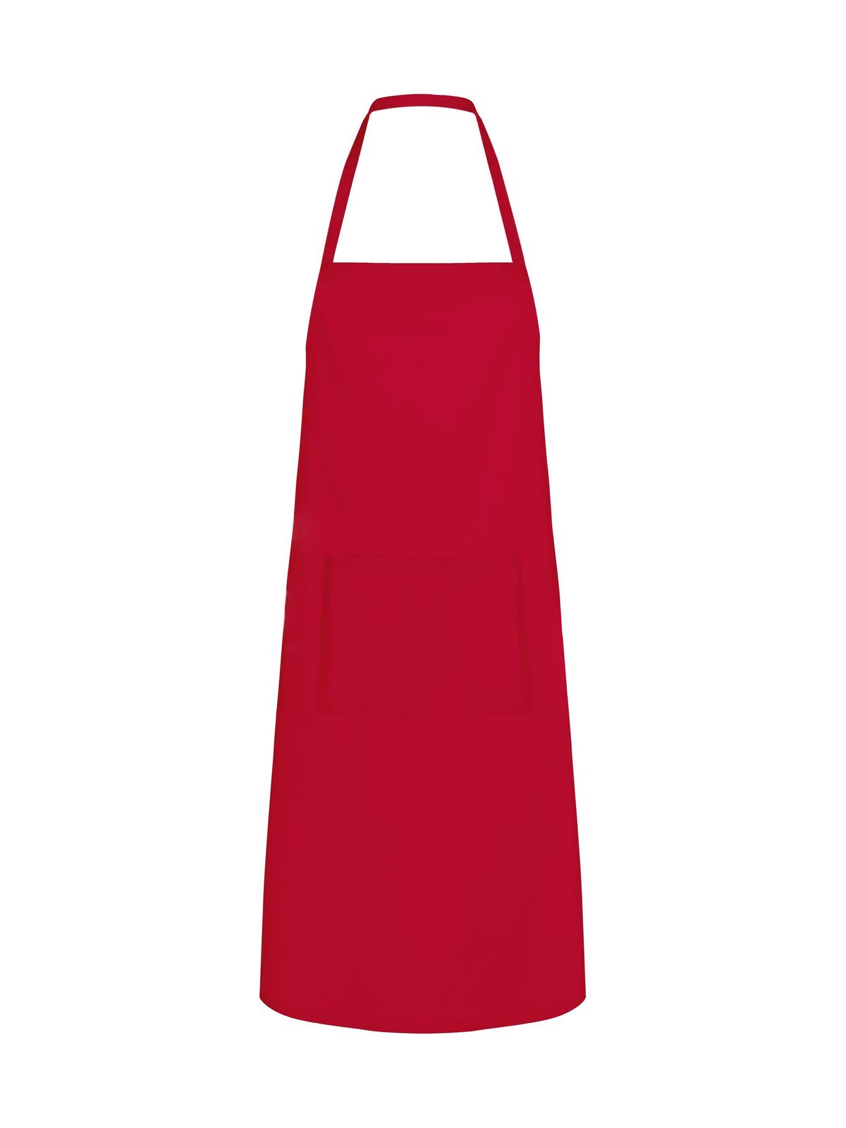 Basic Apron with Pocket - red