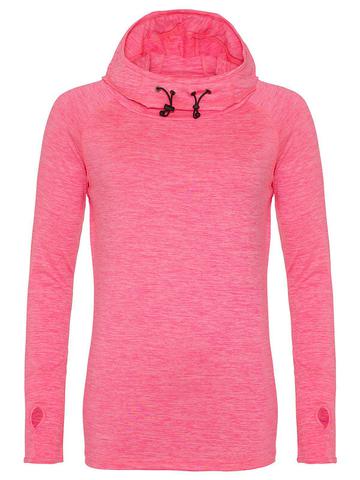 Women s Cool Cowl Neck Top - EPM - Electric Pink Melange
