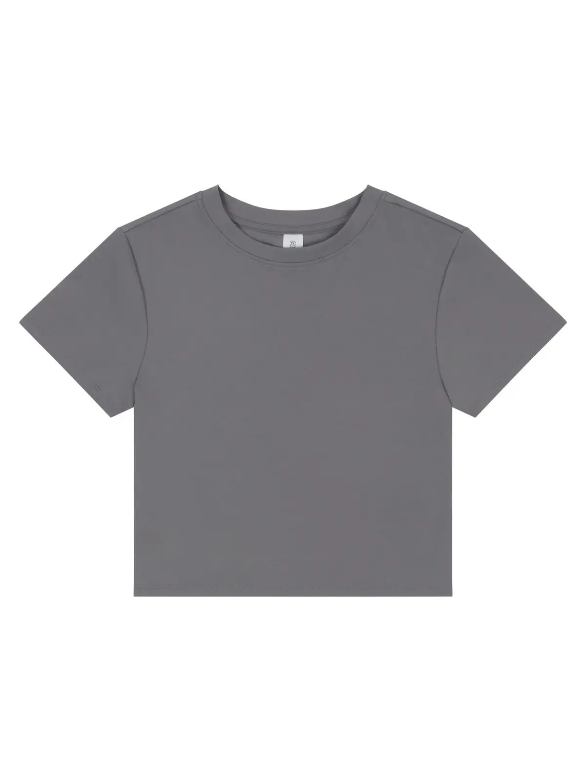 Women's Recycled Cropped T - PLG - Platinum Grey