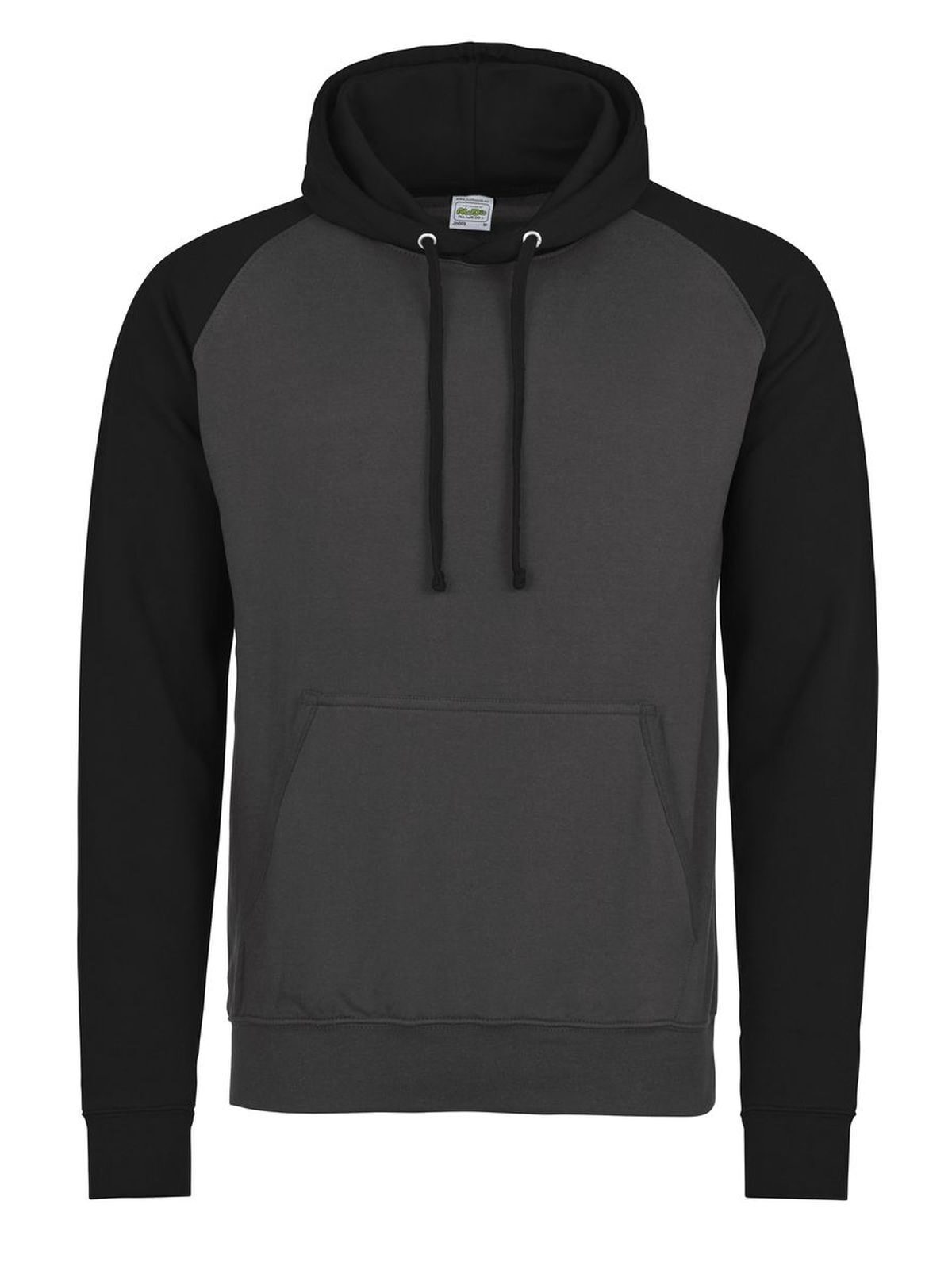 Baseball Hoodie - CHA - Charcoal-Jet Black