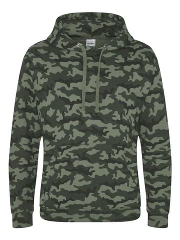 Kids Camo Hoodie - GRN - Green Camo