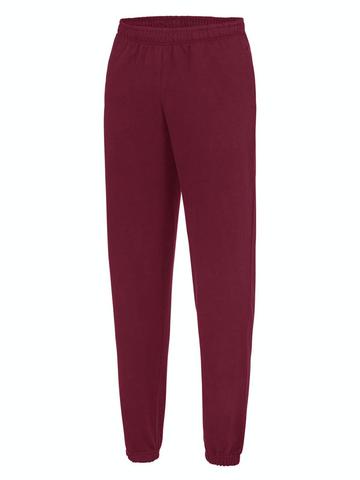 College Cuffed Jogpants - BUR - Burgundy