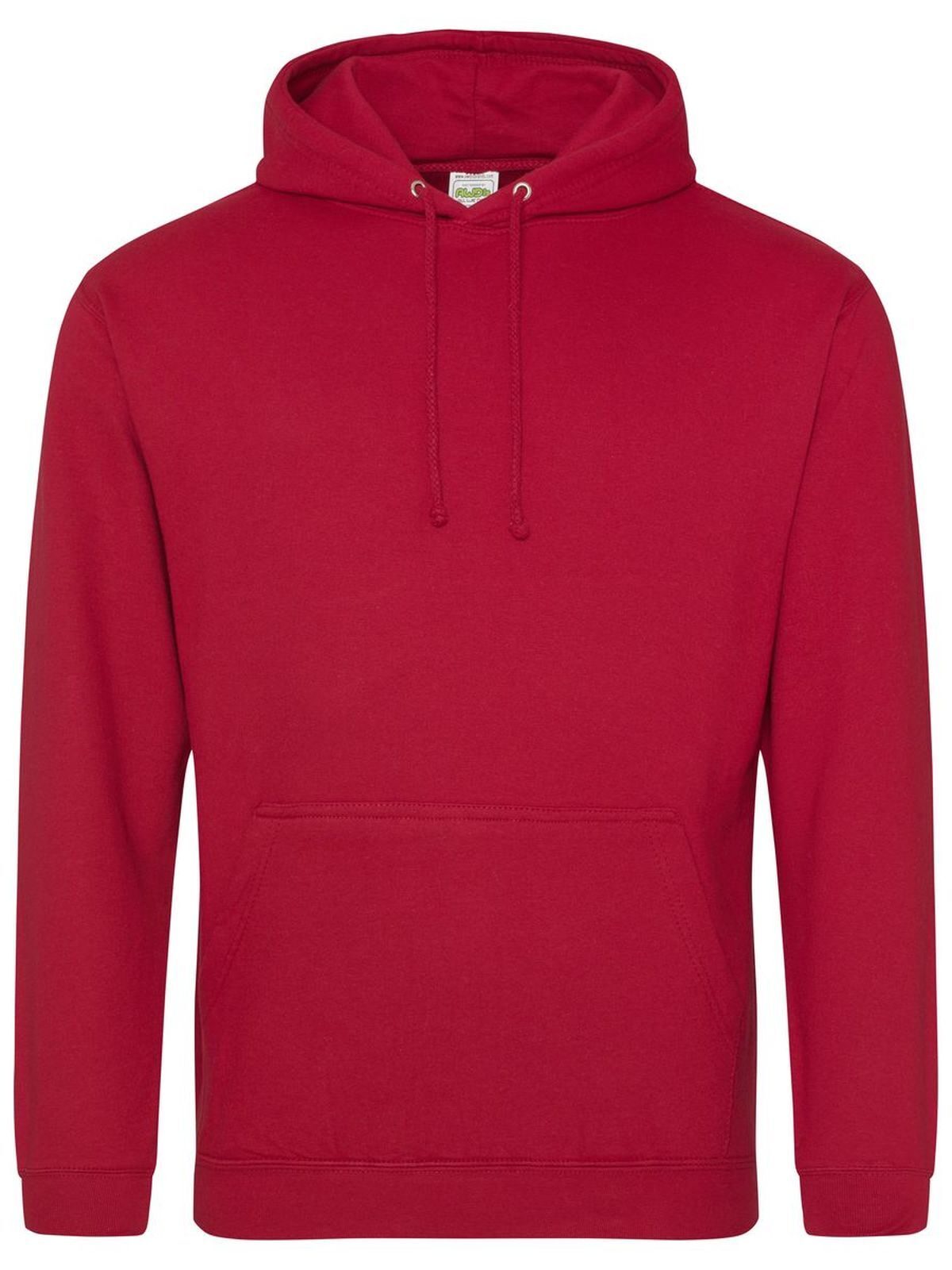Organic Hoodie - FIR - Fire Red