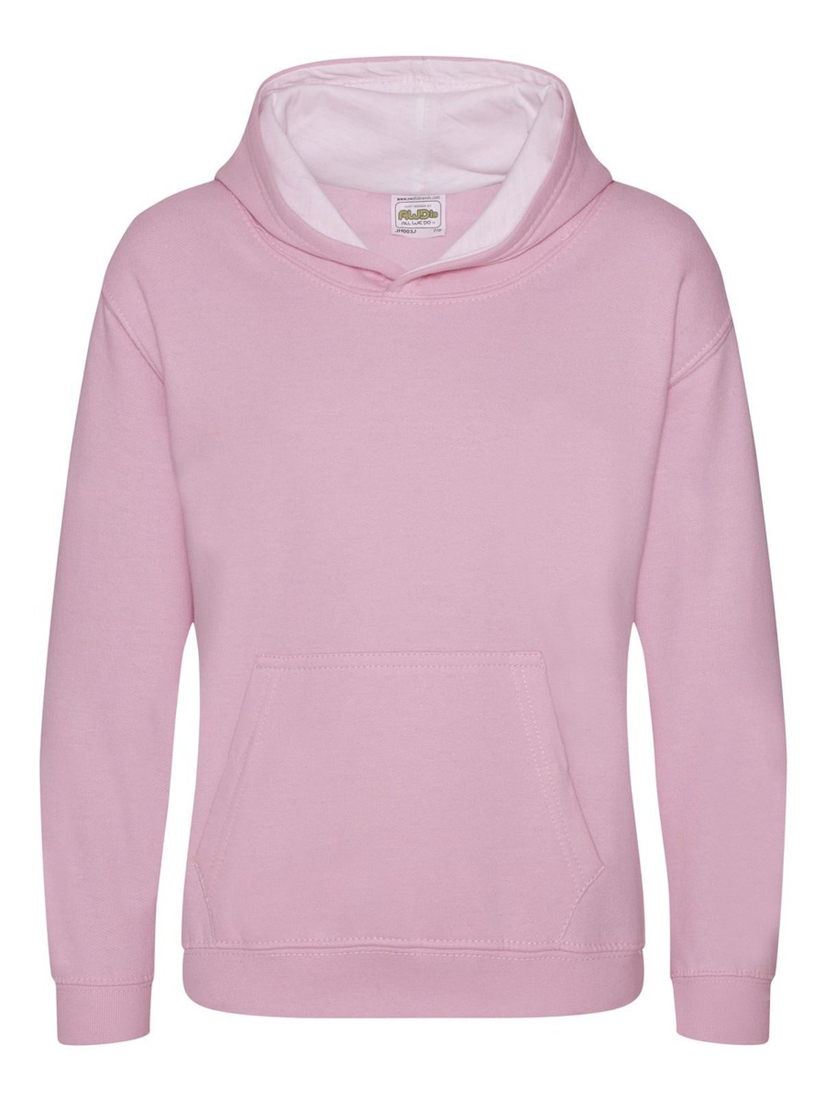 Kids´ Varsity Hoodie - baby pink/arctic white