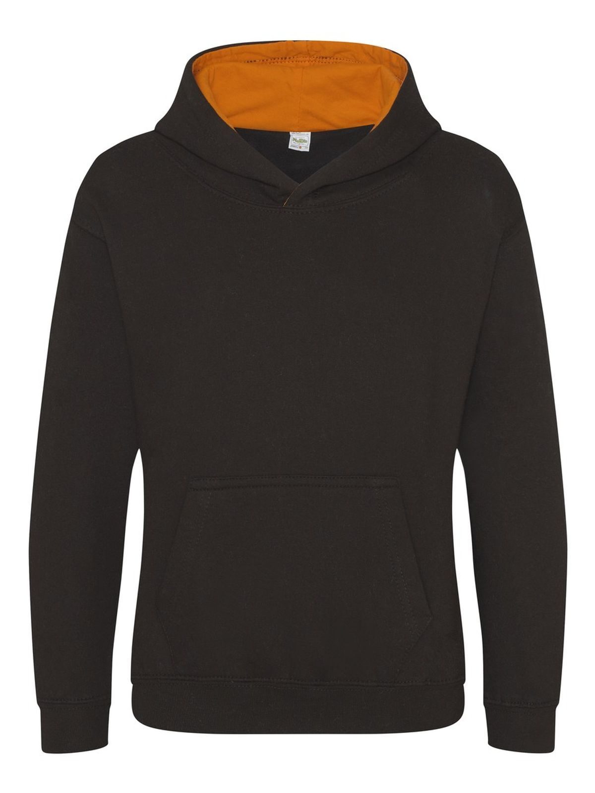 Kids´ Varsity Hoodie - jet black/orange crush