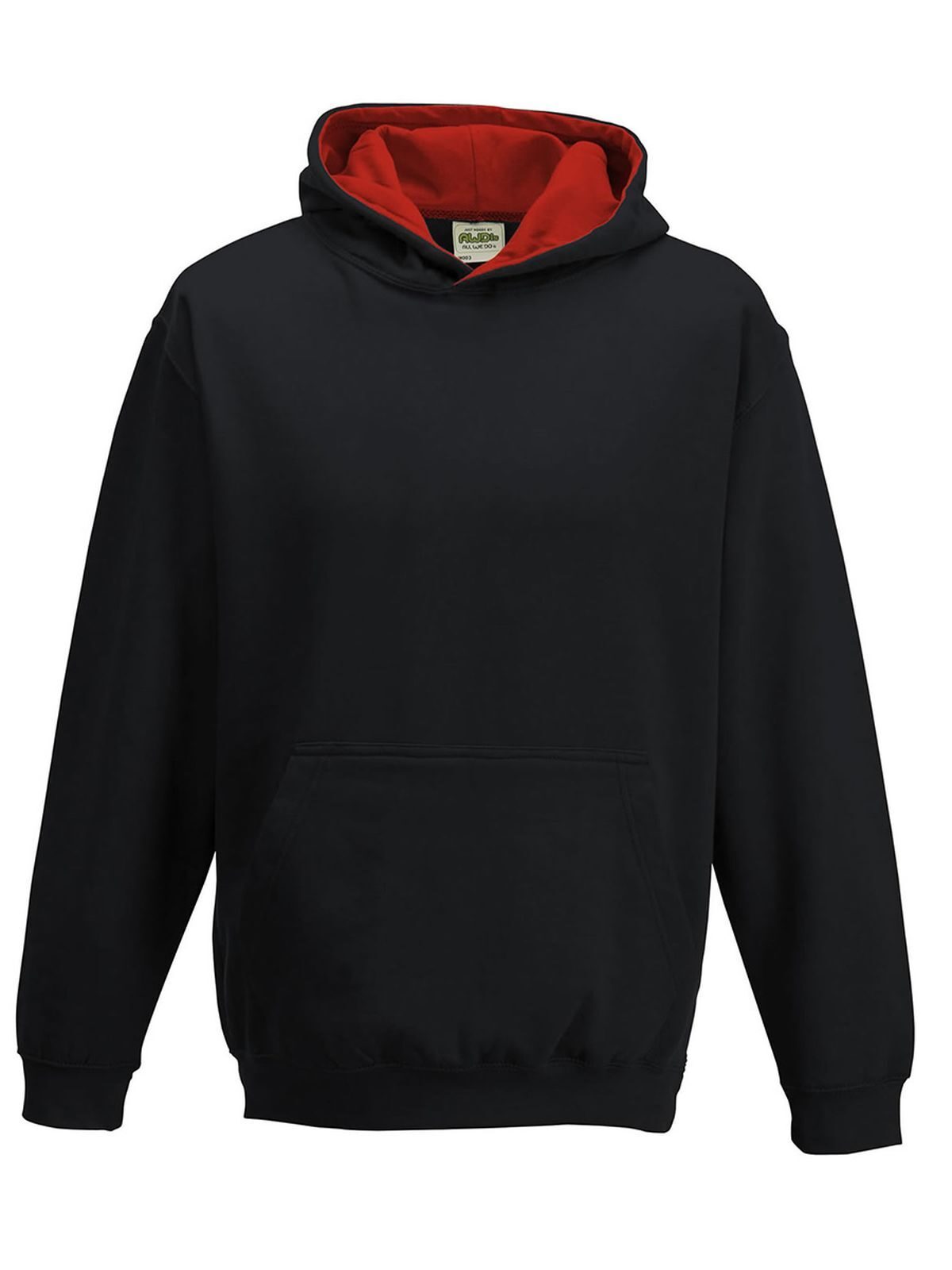 Kids´ Varsity Hoodie - jet black/fire red