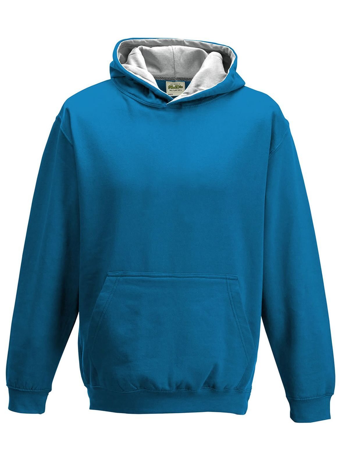 Kids´ Varsity Hoodie - sapphire blue/heather grey