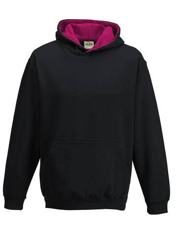Sweat Hoody bicolore - JBL-HPK - Jet Black-Hot Pink
