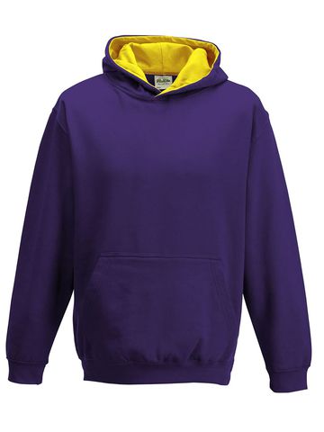 Sweat Hoody bicolore - PUR-SUY - Purple-Sun Yellow
