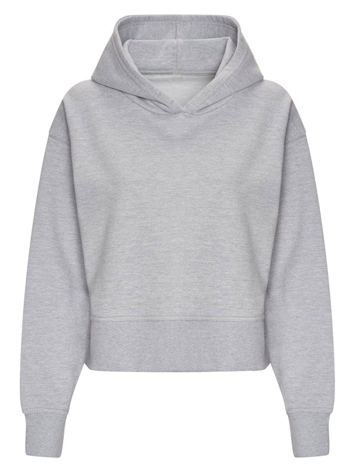 Women's Relaxed Hoodie - HGR-WHT - Heather Grey