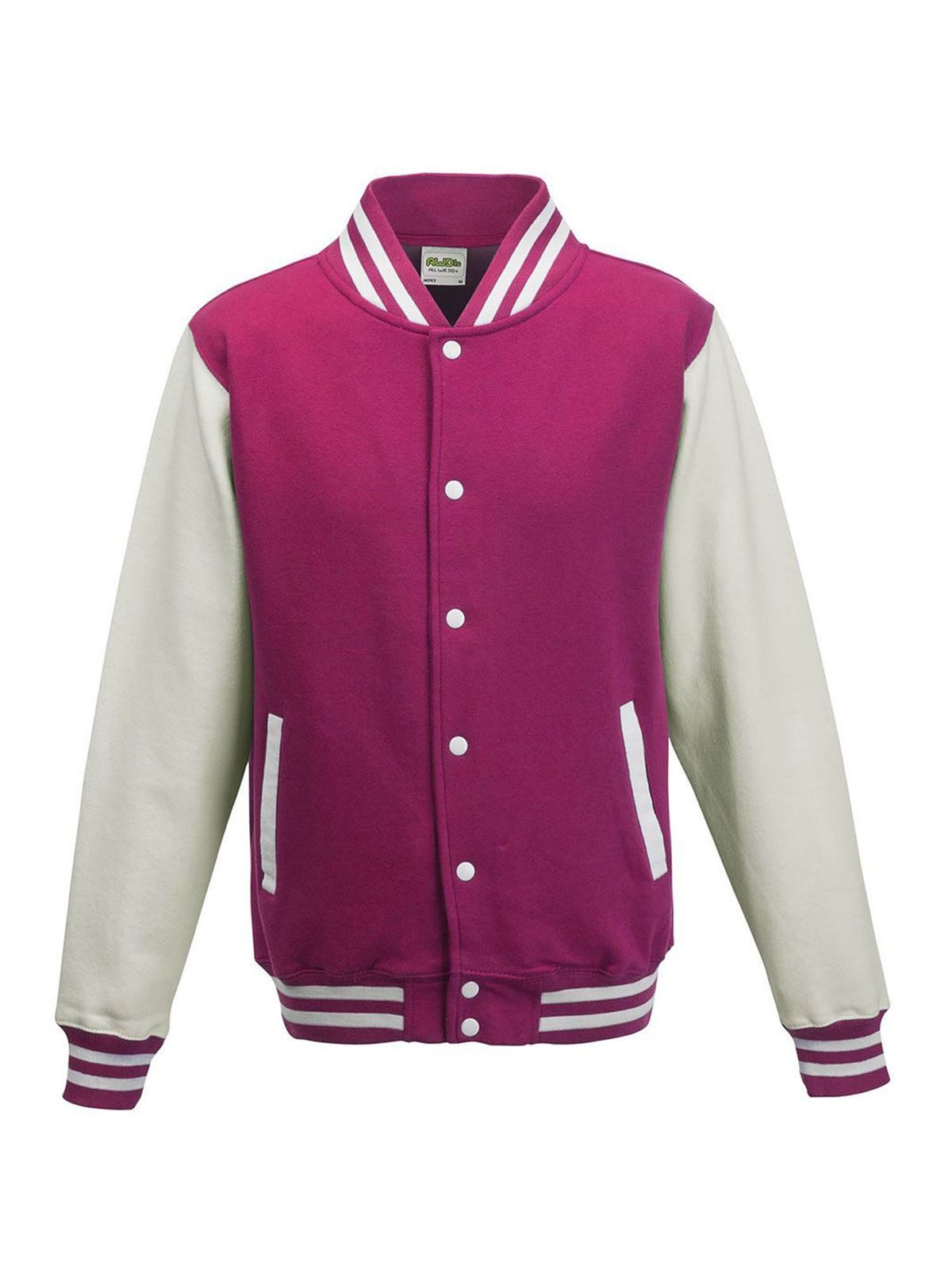 Varsity Jacket - hot pink/white