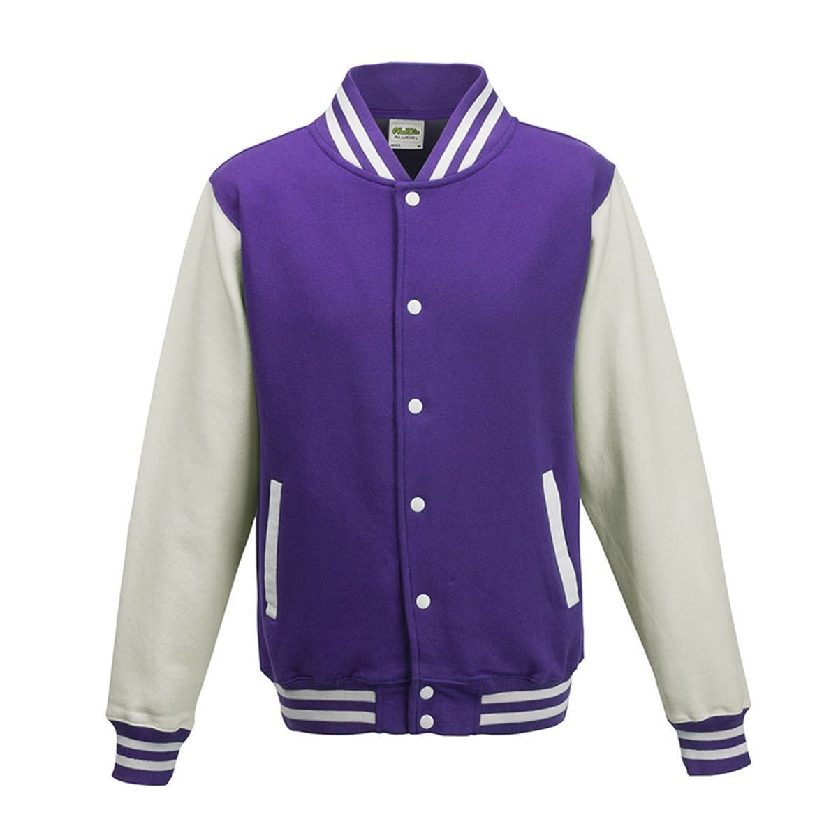 Varsity Jacket - purple/white
