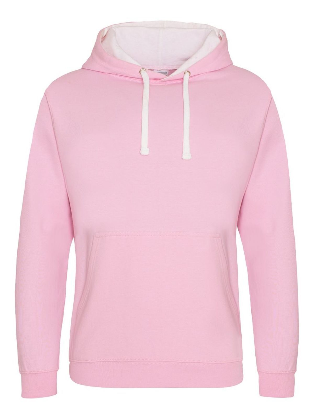 Varsity Hoodie - Baby pink/arctic white