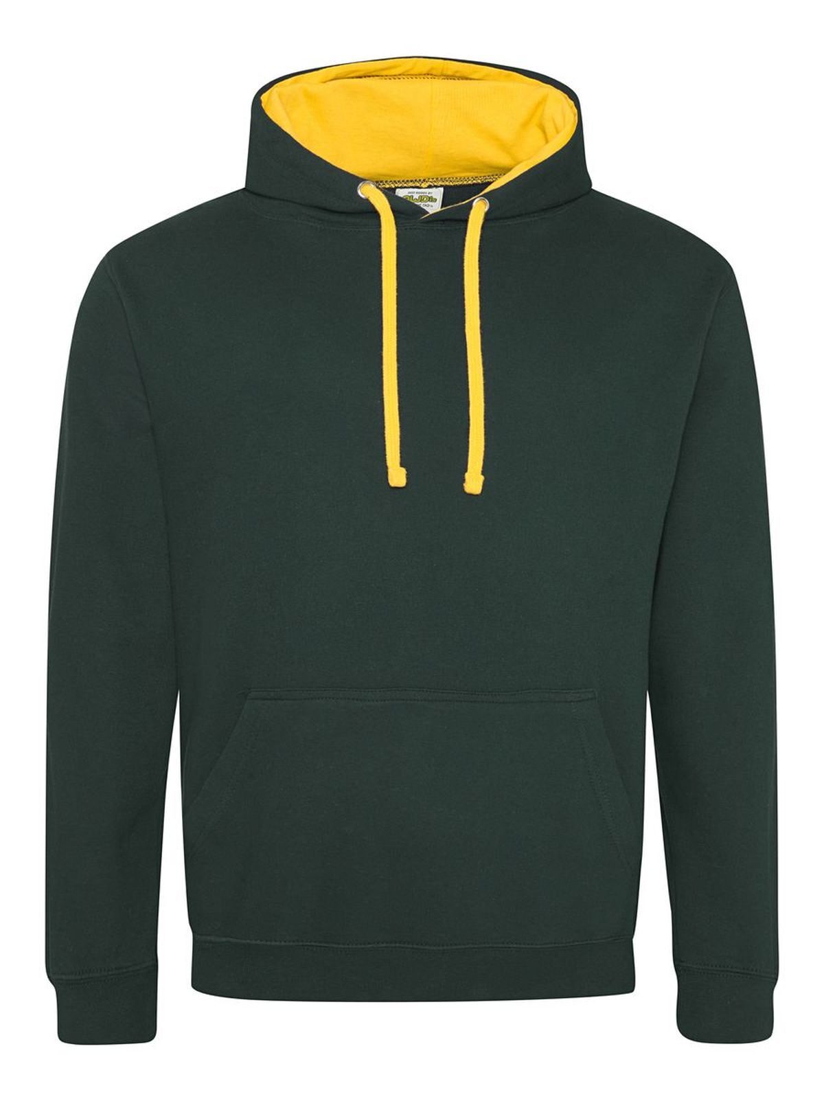 Varsity Hoodie - Forest green/gold
