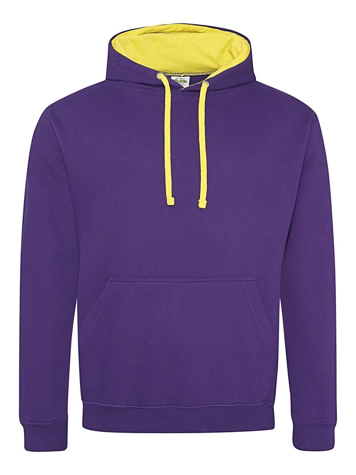 Varsity Hoodie - Purple/sun yellow