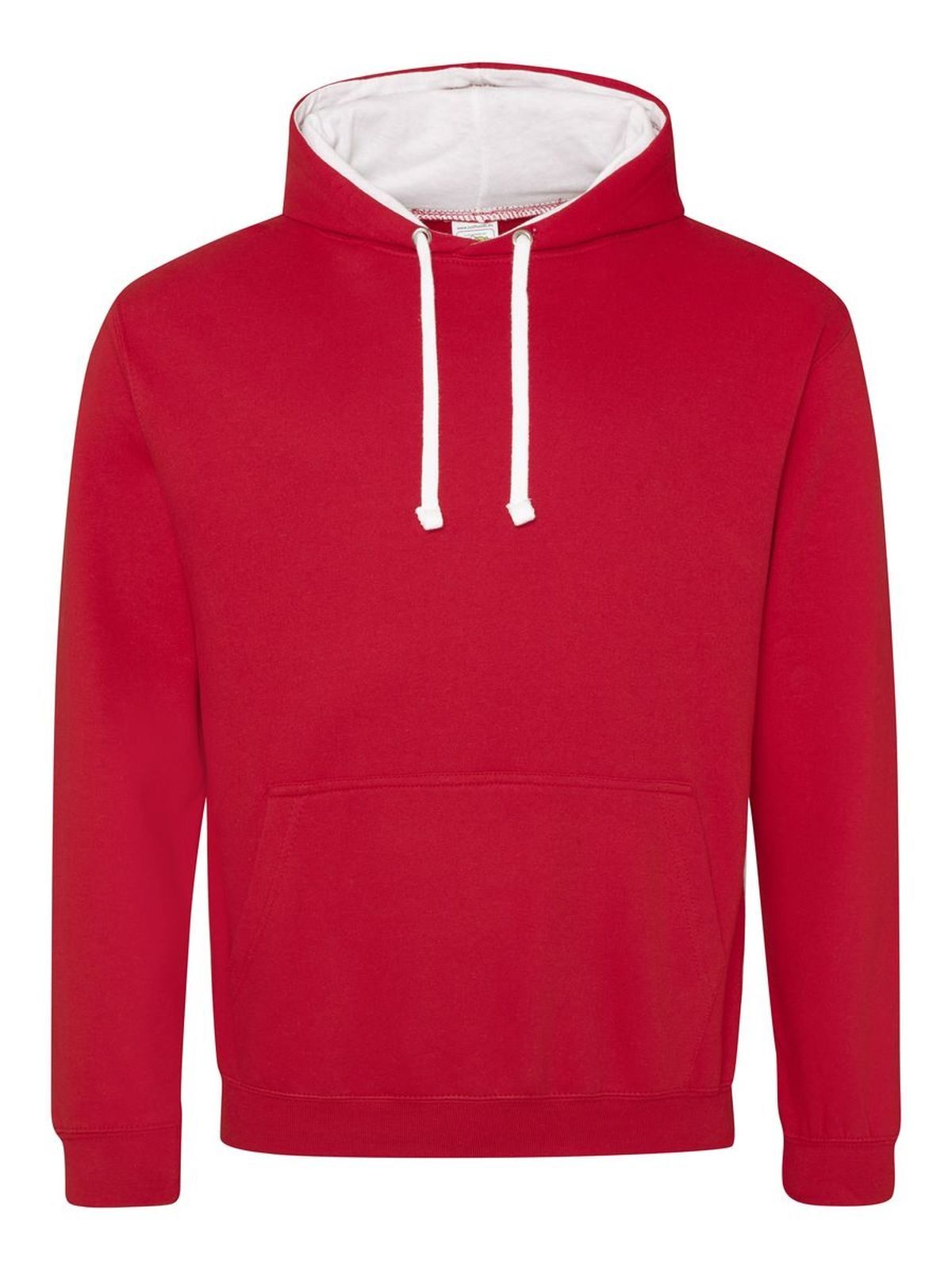 Varsity Hoodie - Fire red/arctic white