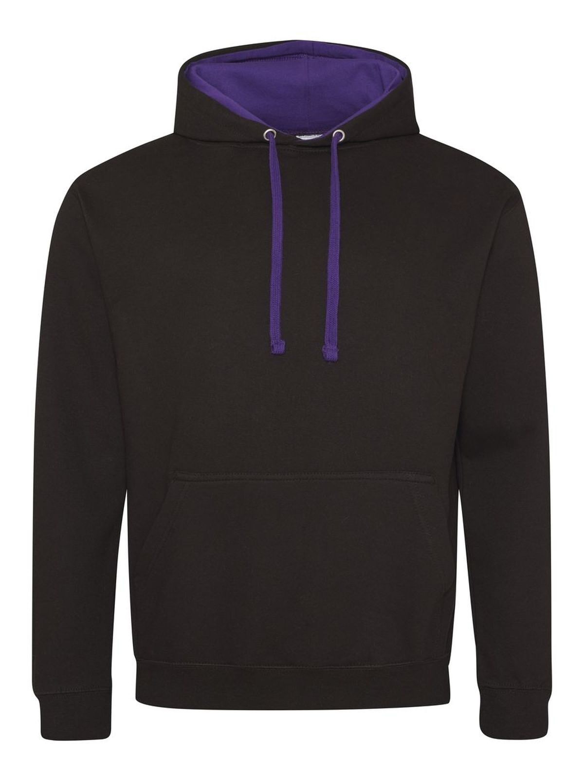 Varsity Hoodie - Jet black/purple